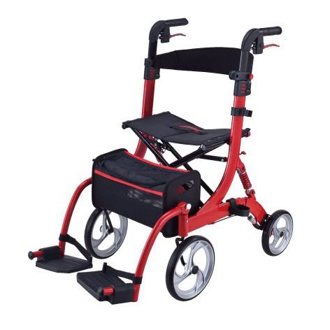 רולטור 4 גלגלים עם בולם זעזועים DUO גם רולטור וגם כסא גלגלים! * אפשרות השכרה.